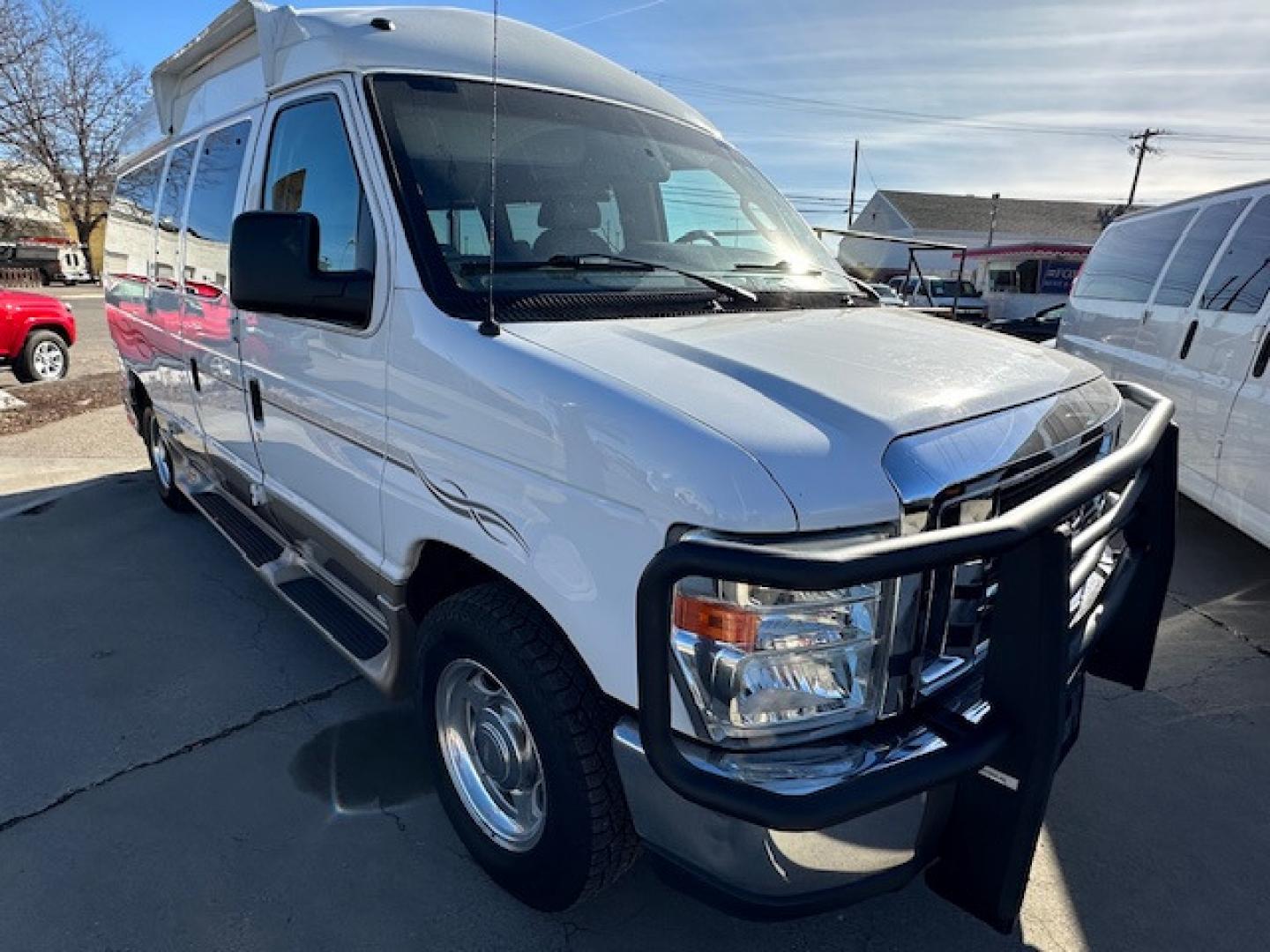 2011 White Ford E-Series Van Tuscany Conversion (1FTNE1EL9BD) with an V-8 engine, Automatic transmission, located at 3200 1st Avenue North, Billings, MT, 59101, (406) 245-9055, 45.779270, -108.510742 - Very Rare to Locate! Local Trade with Wheel Chair Access Power Lift; Conversion by Mobility of Denver. Braun Lift, Tuscany Conversion, Full Power, Hi-Roof and Only 83,500 Miles. CarFax Dealer Auto Brokers of Montana/AA&A Auto Rental/Fox Car Rental Billings - Photo#2